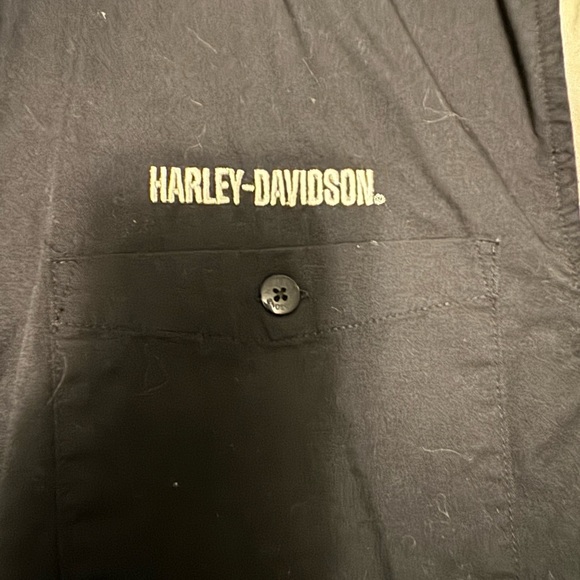Genuine Harley Davidson button up men’s Medium like new authentic - Picture 3 of 6